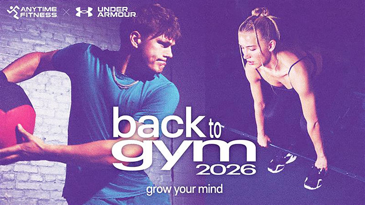 ANYTIME FITNESS × UNDER ARMOUR back to gym 2026 grow your mind