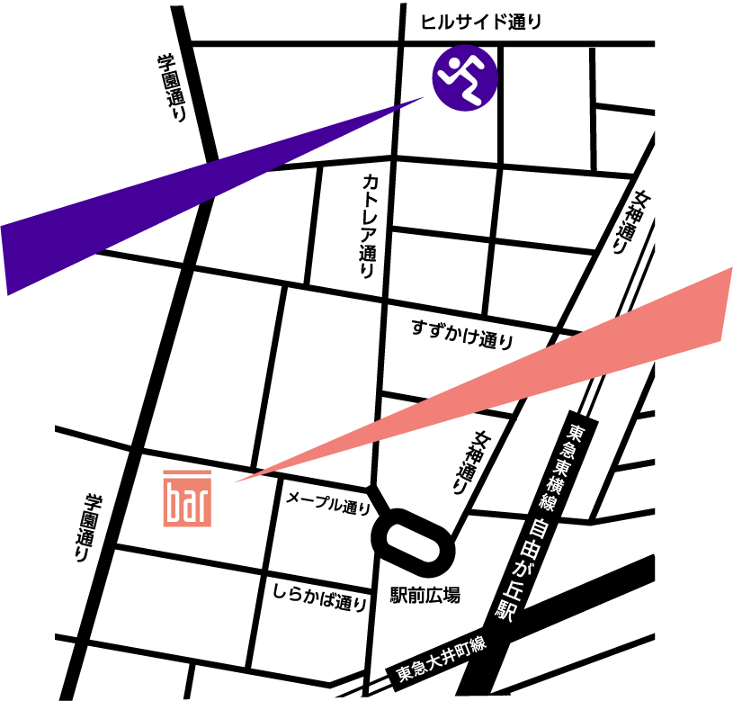 自由が丘エリア 地図
