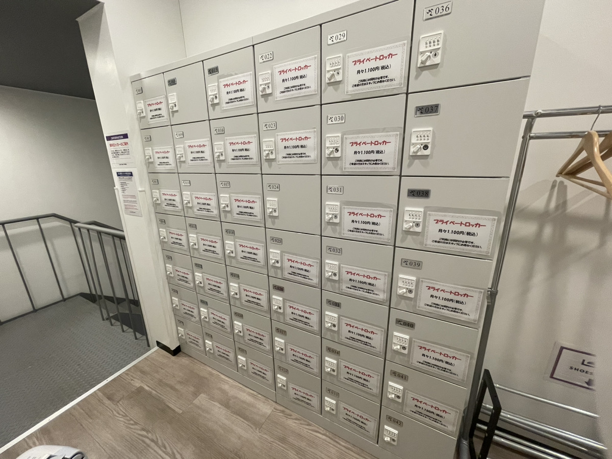 エニタイムフィットネス 松原西大塚店:契約ロッカー