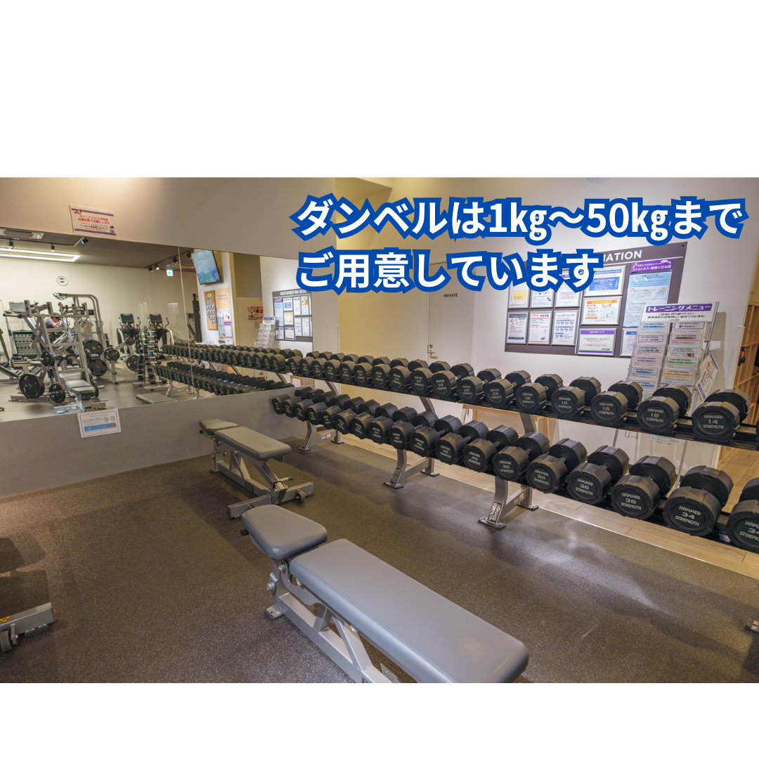 エニタイムフィットネス 京都葛野大路四条店:フリーウェイトエリア