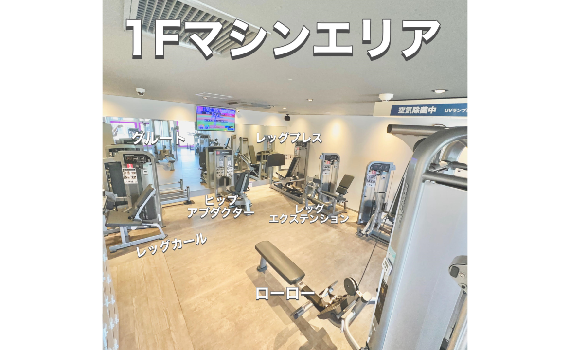 エニタイムフィットネス のぞみ野店：マシンエリア1F