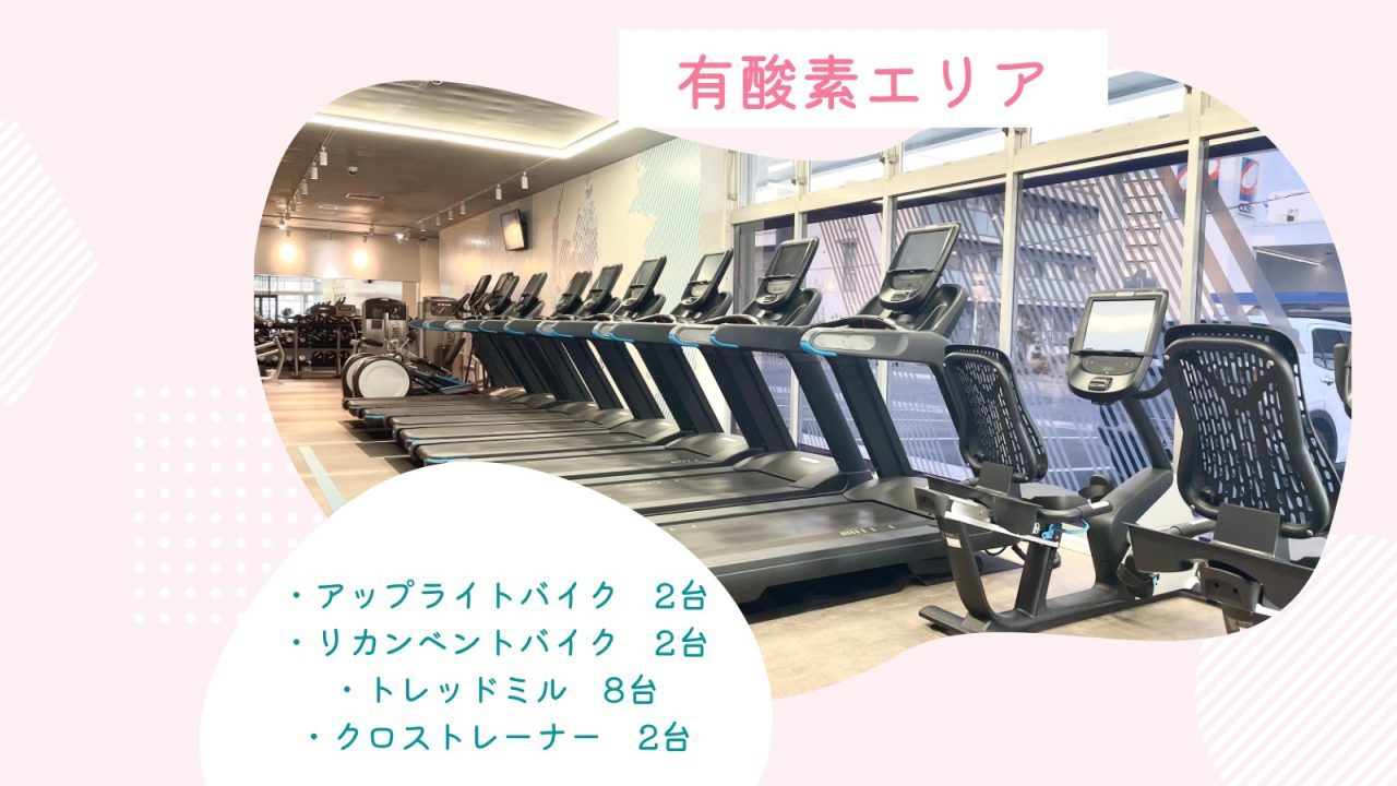 エニタイムフィットネス 福山春日町店:有酸素マシンエリア