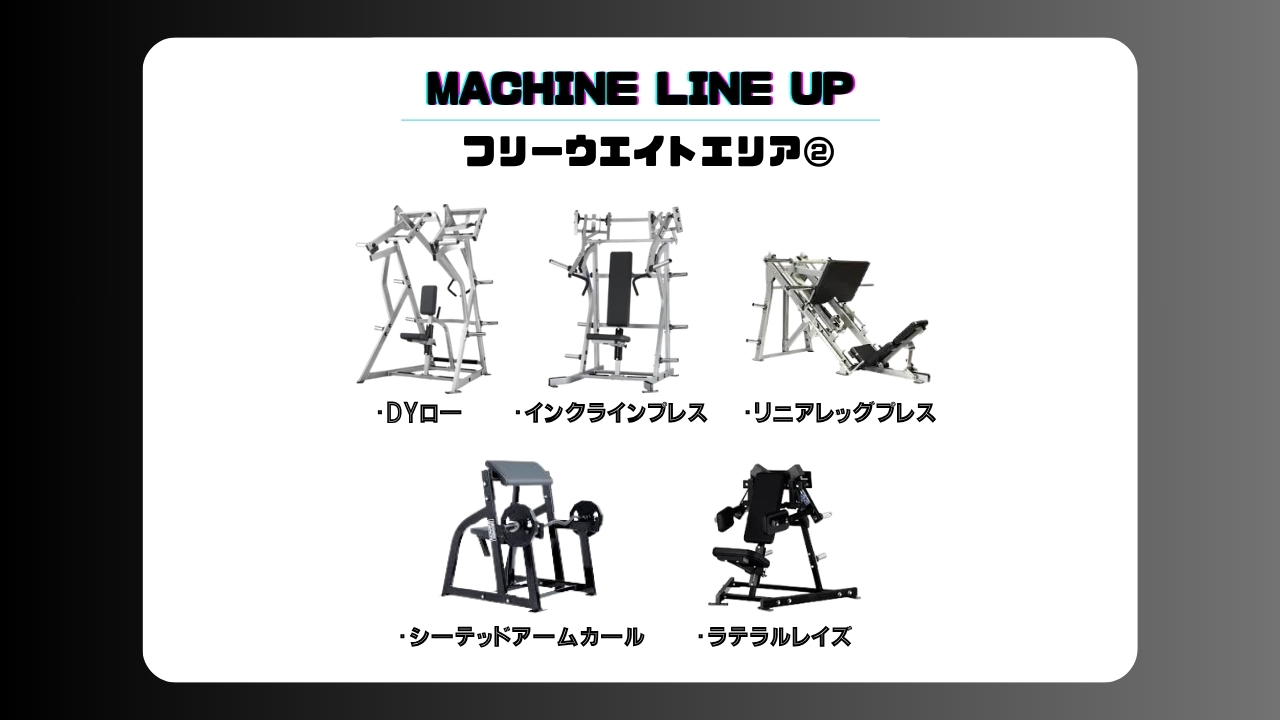 エニタイムフィットネス 沼津中央店:フリーウエイトエリアLINEUP②