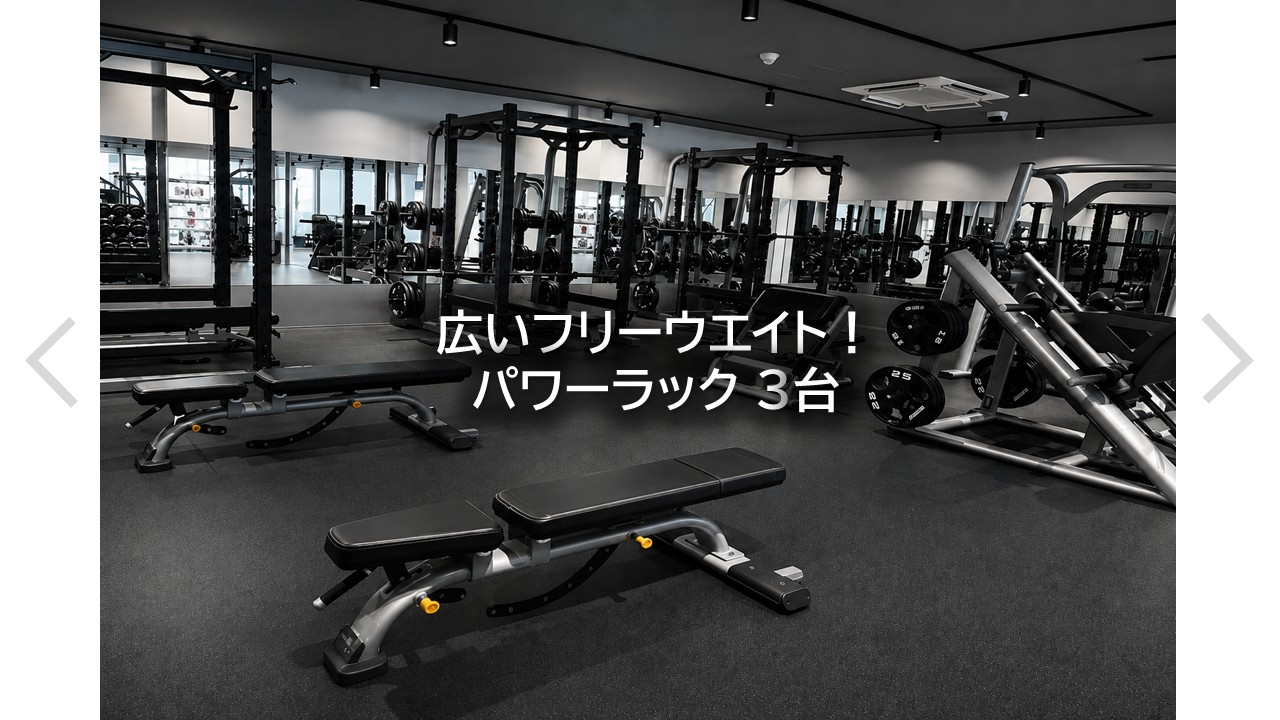 エニタイムフィットネス 豊橋佐藤町店:フリーウェイトエリア