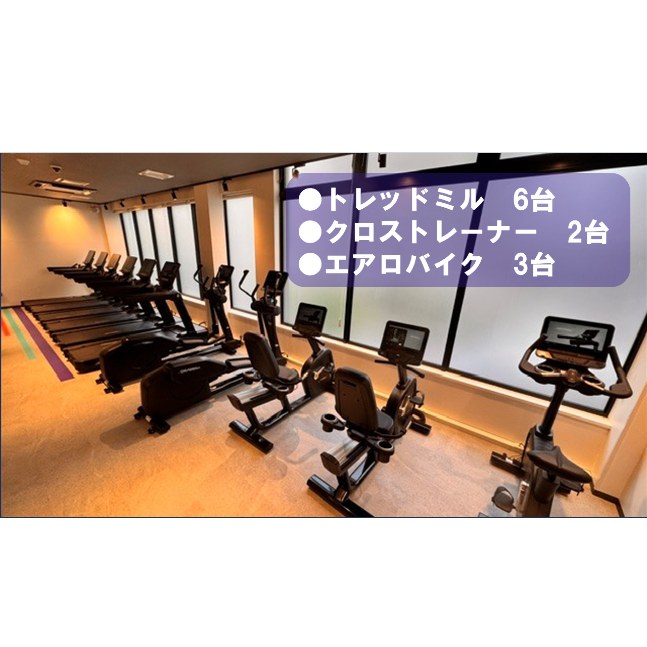 エニタイムフィットネス 草加店：有酸素マシンエリア