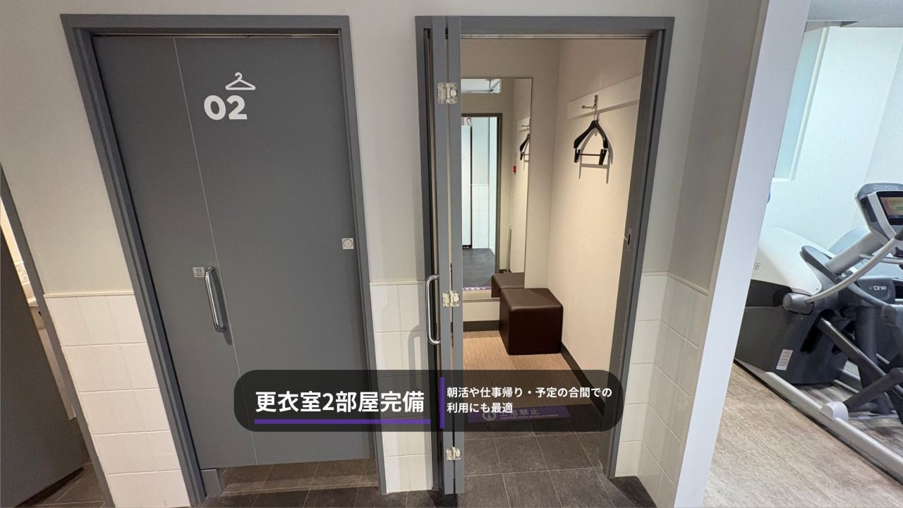 エニタイムフィットネス 御嶽山店：更衣室